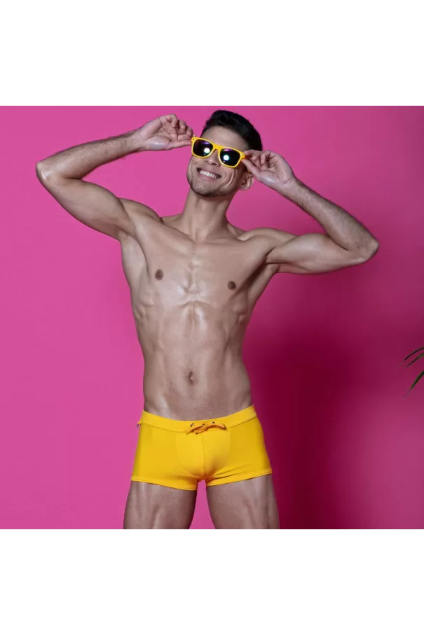 Plain swim Mini Trunks Yellow