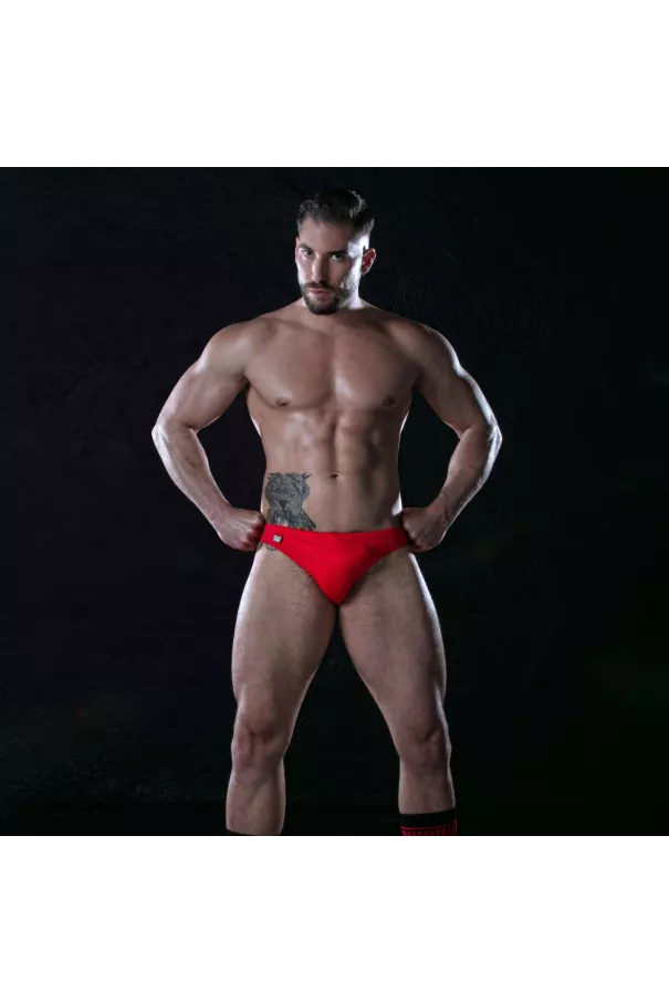 Plain swim Thongs Red