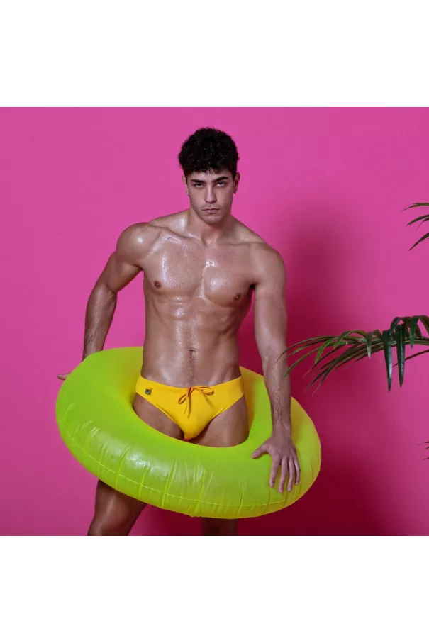 Plain swim Mini Briefs Yellow
