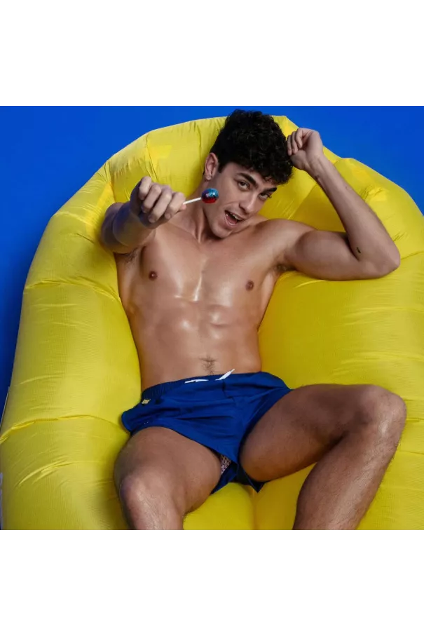 Mid Thigh Swim Shorts Royal Blue
