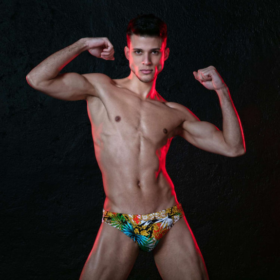 Baroque swim thong Orange