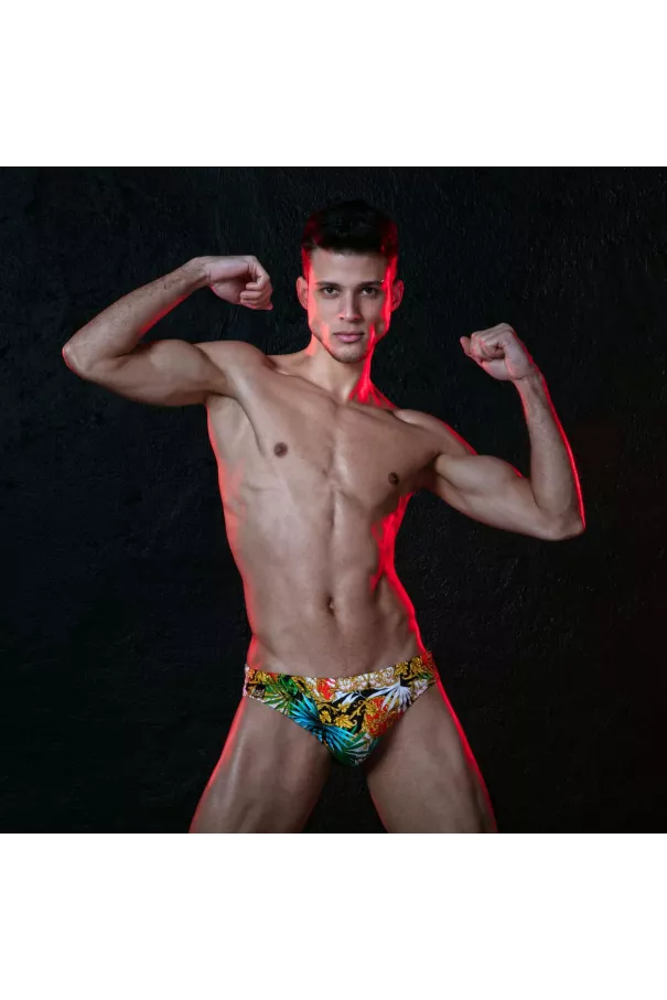 Baroque swim thong Orange