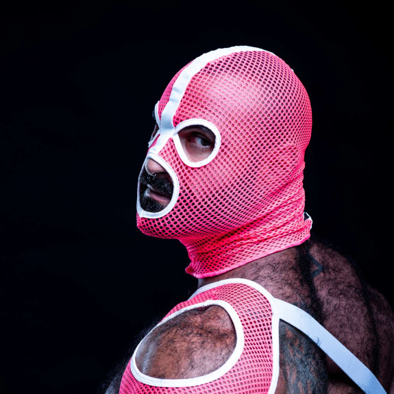 Neon Mesh Hood Pink