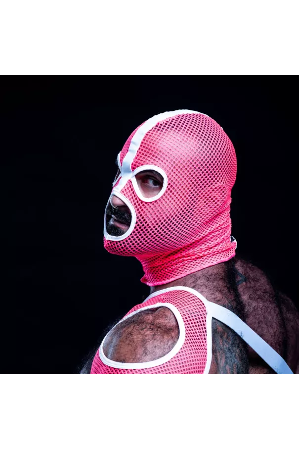 Neon Mesh Hood Pink