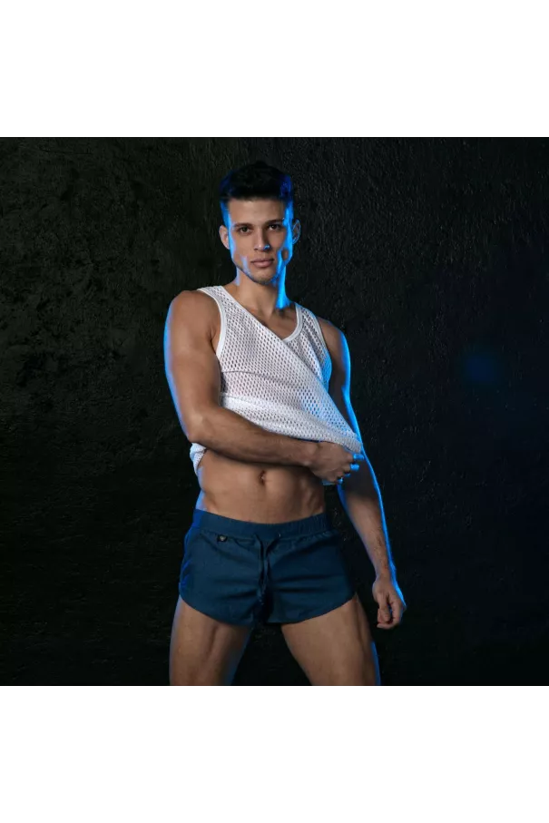 Light Denim Retro Short