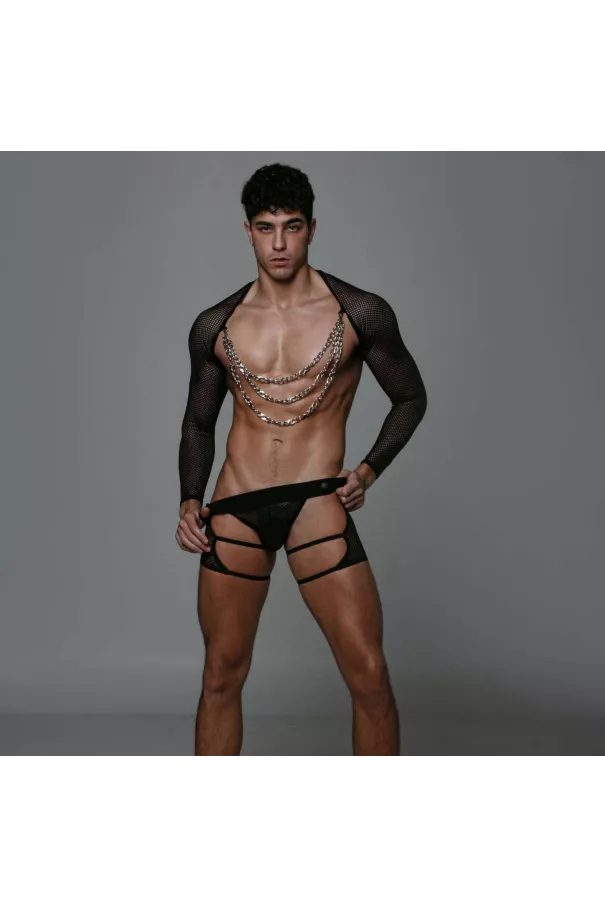 Circuit Fishnet bolero Black
