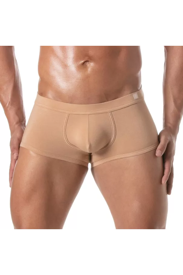 Men wearing a Skin color Trunks Cover Image