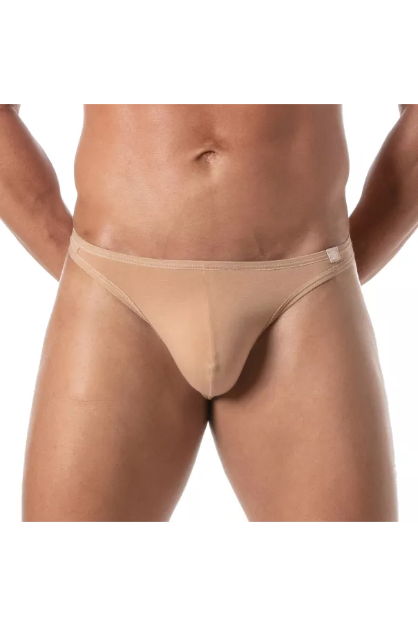 Men Wearing a Skin color Thong From Front Cover Image