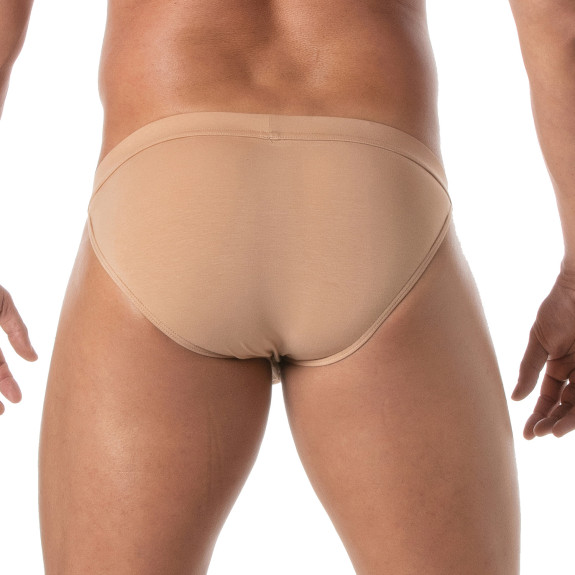 a Skin color Tanga Beige From Back By TOF Paris
