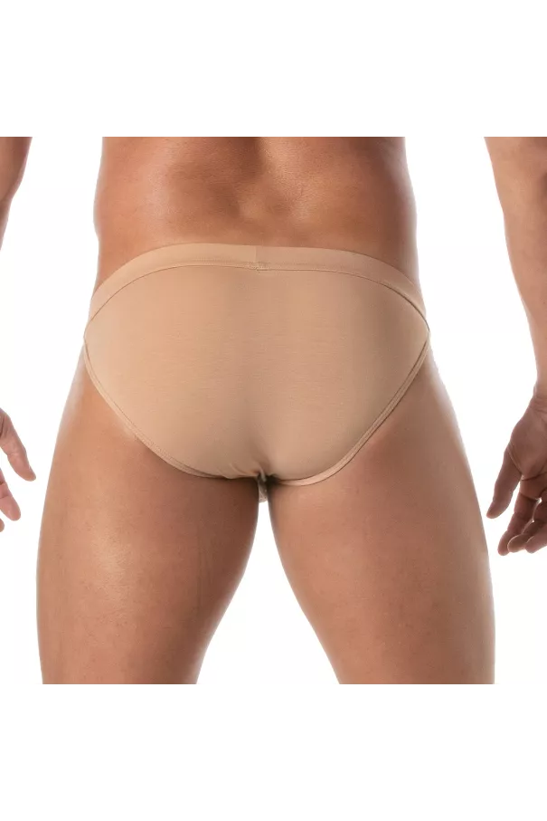 a Skin color Tanga Beige From Back By TOF Paris