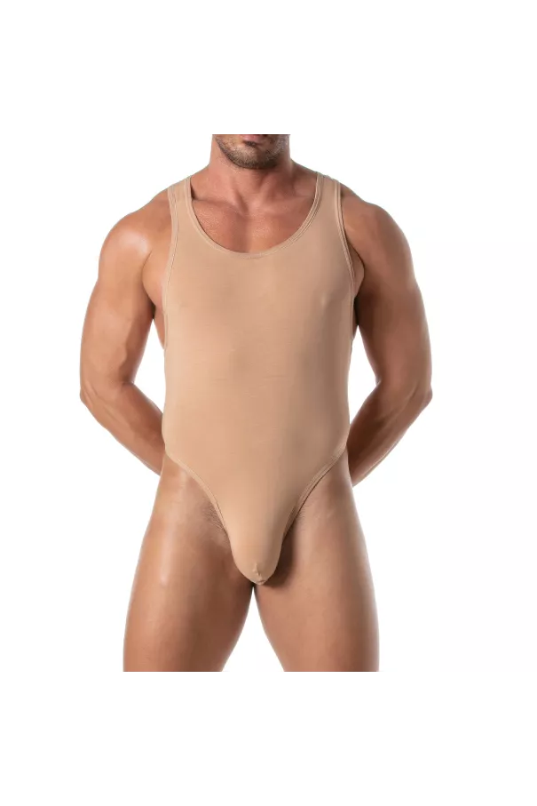 A Skin color Bodythong Beige Front