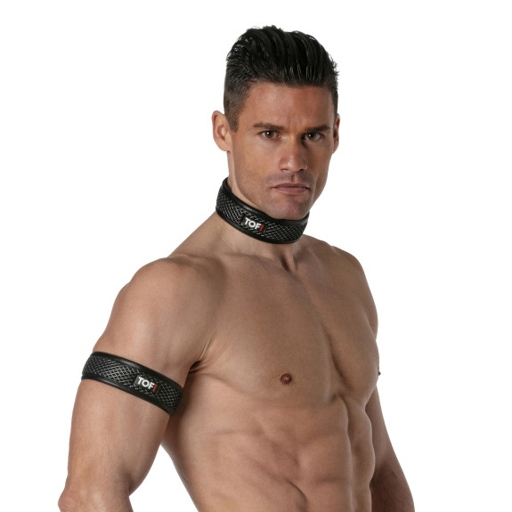 3D Collar Black Grey