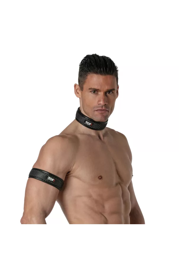 3D Collar Black Grey