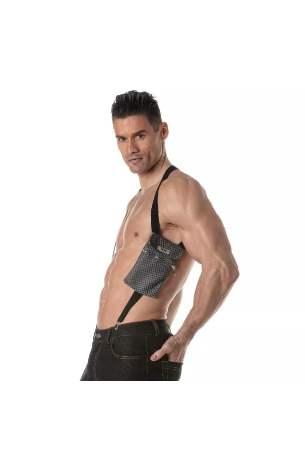 3D Elastic Pocket Harness Grey