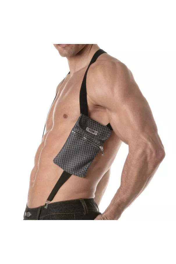 3D Elastic Pocket Harness Grey