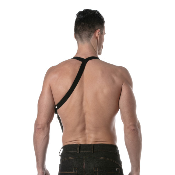 3D Elastic Pocket Harness Black Grey