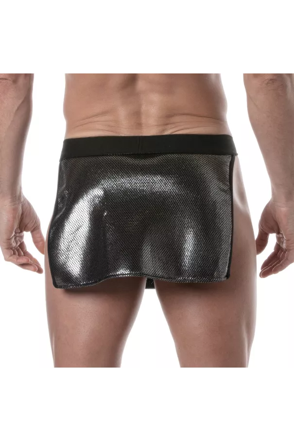3D Waist Apron Silver from the back with zoom