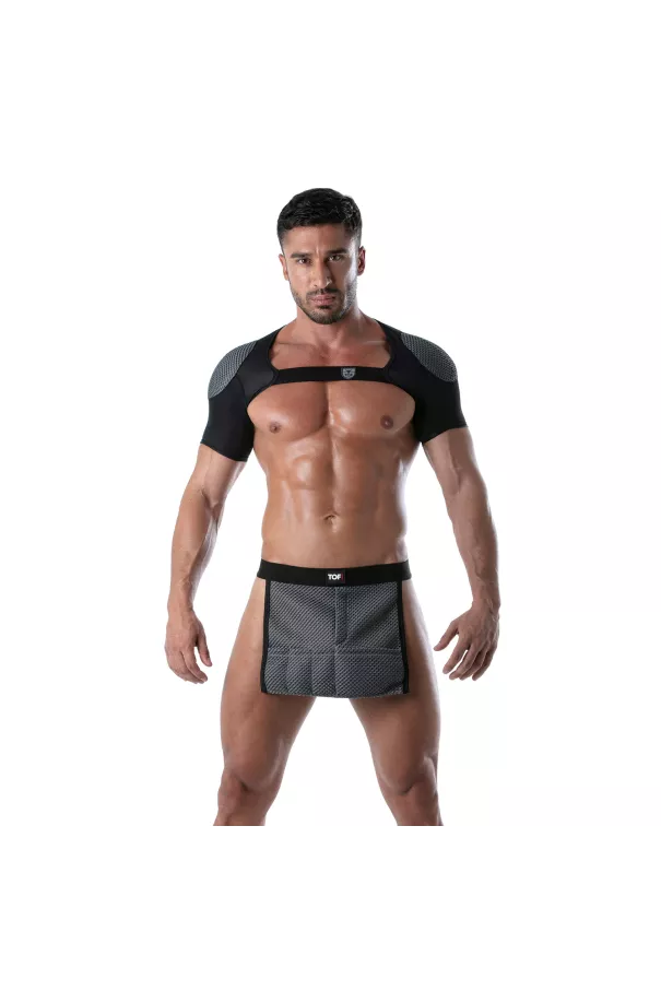 3D Waist Apron Grey