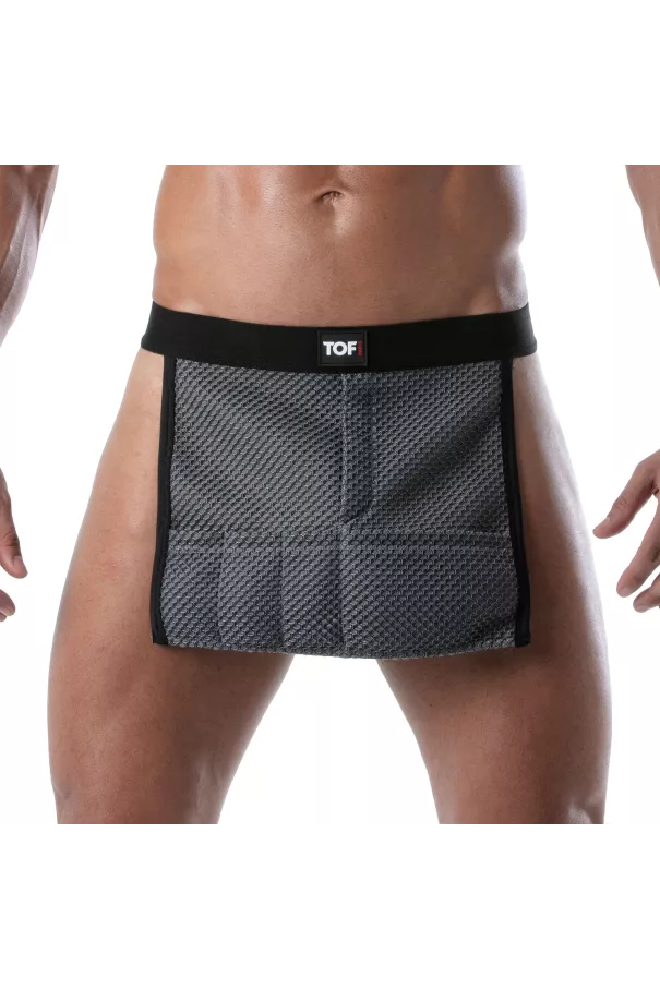 3D Waist Apron Grey