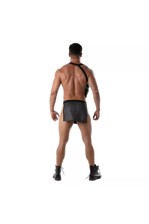 3D Waist Apron Black Grey