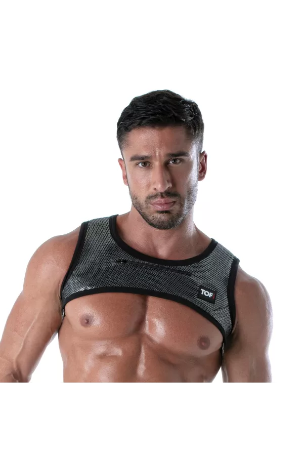 3D Zipped Pocket Harness Silver