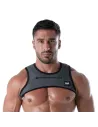 3D Zipped Pocket Harness Grey