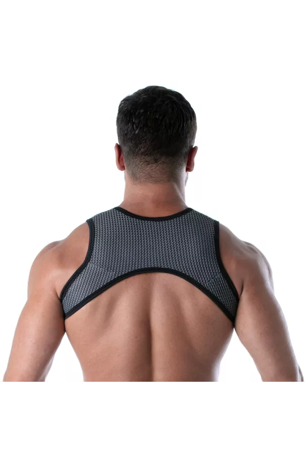 3D Zipped Pocket Harness Grey
