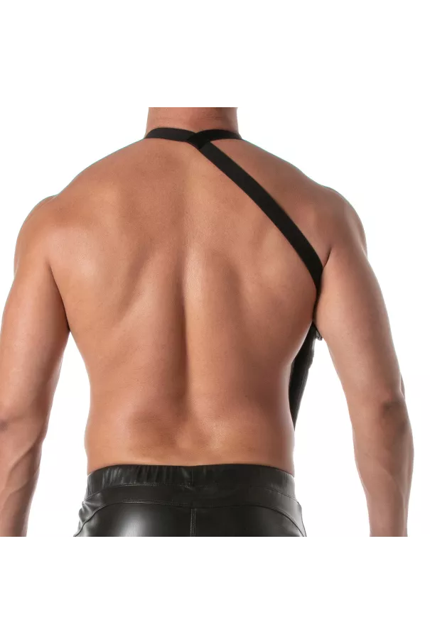 Kinky Elastic Pocket Harness from the back