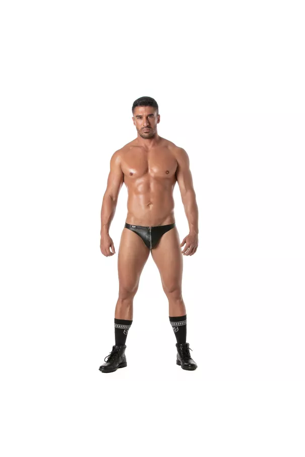 Kinky Zipped Bikini with footish socks