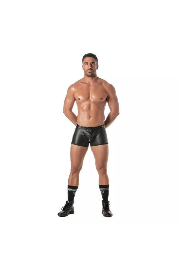 Kinky Zipped Push Up Boxer with footish socks