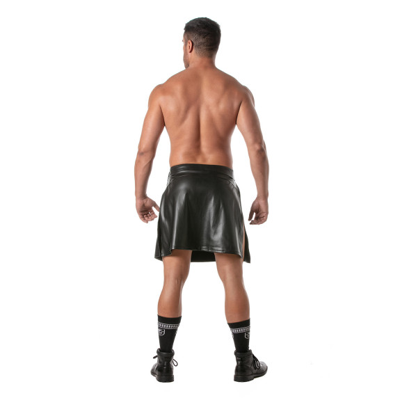 Kinky Zipped Skirt from the back
