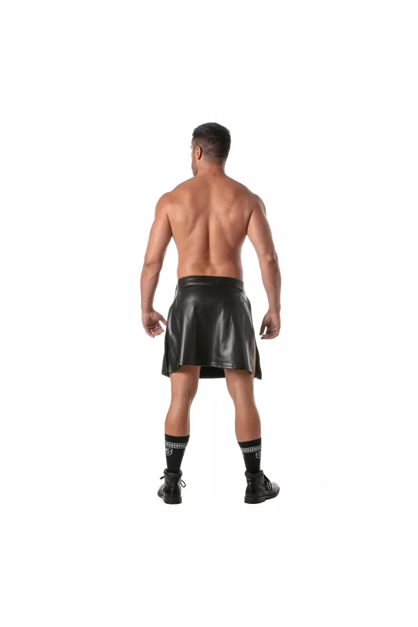 Kinky Zipped Skirt from the back