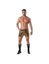 Glitter 5 Pockets Mid Thigh Shorts Silver