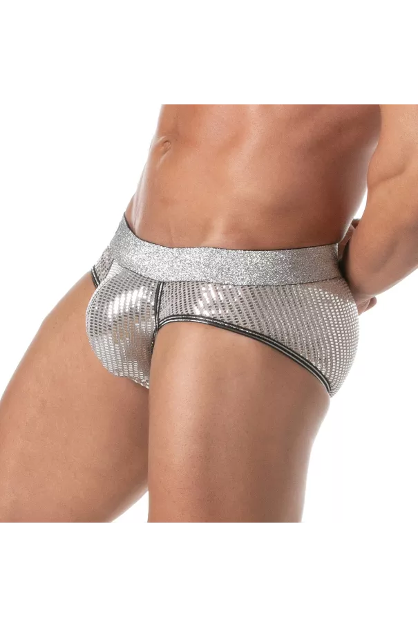 Glitter Brief Silver from sideway