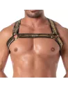 Glitter Bulldog Harness Gold
