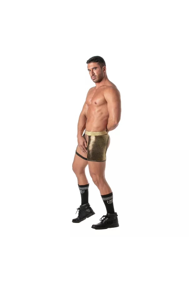 Glitter Shorty Chaps Gold