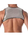 Glitter Zipped Harness Silver