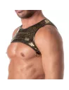 Glitter Zipped Harness Gold