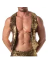 Glitter Chain Vest Gold