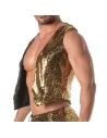 Glitter Chain Vest Gold