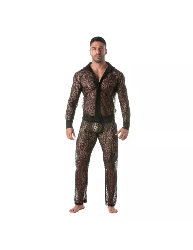 Men wearing a Lace Long Sleeves Shirt by TOF Paris