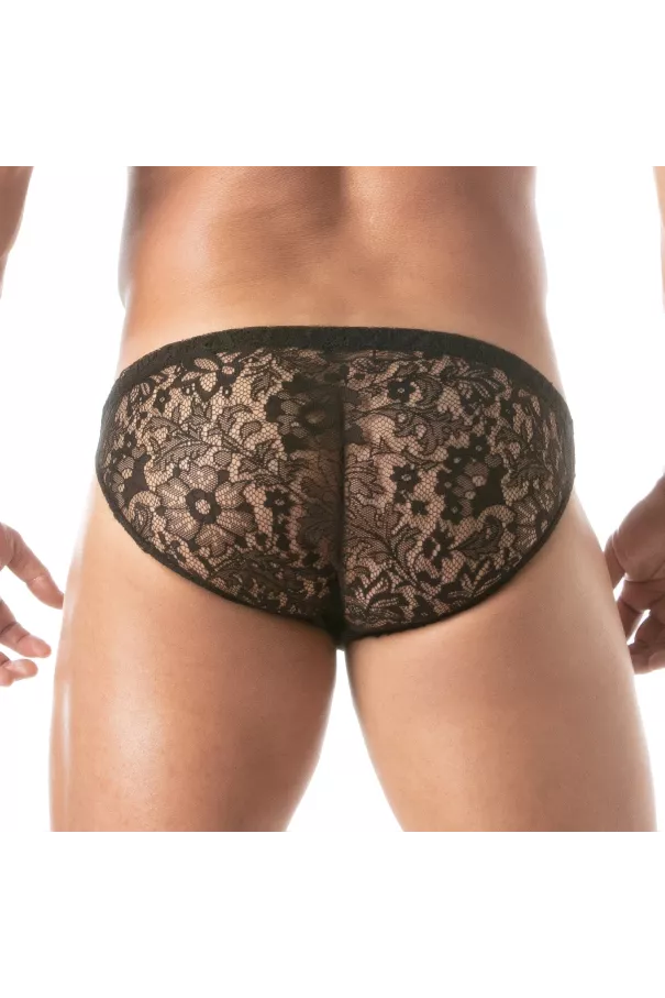 The Lace minibriefs Black From a backview