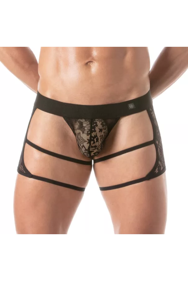 A Lace Chaps Thong Black For Men