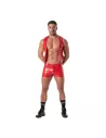 Vinyl Chain Vest Red