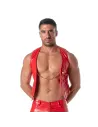 Vinyl Chain Vest Red