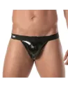 Vinyl Snap Jockstrap Black