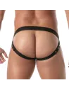 Vinyl Snap Jockstrap Black