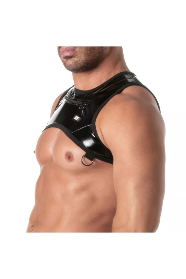 Vinyl Zipped Harness Black