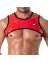 Vinyl Zipped Harness Red