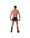 Vinyl Zipped Push Up Boxer Black